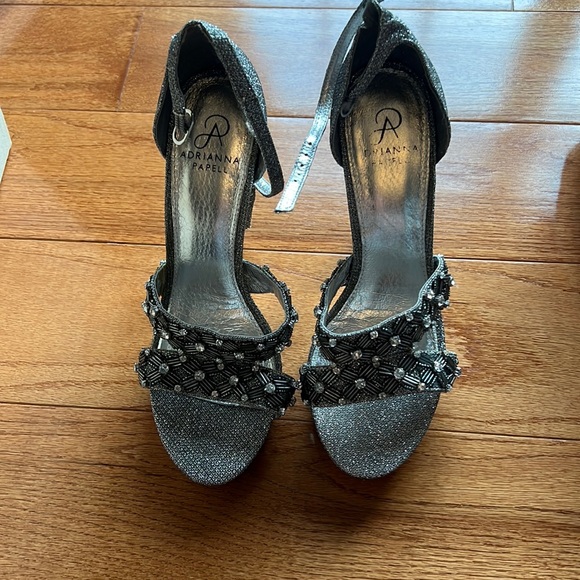 Adrianna Papell Shoes - Adrianna Papell silver heels